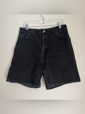 Vintage 90s Levis 951 Orange Tab Relaxed Fit Sz Womens 14 Black Jean Denim Short